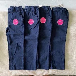 LOT of Toddler Girls Uniform Bootcut Chino Pants
